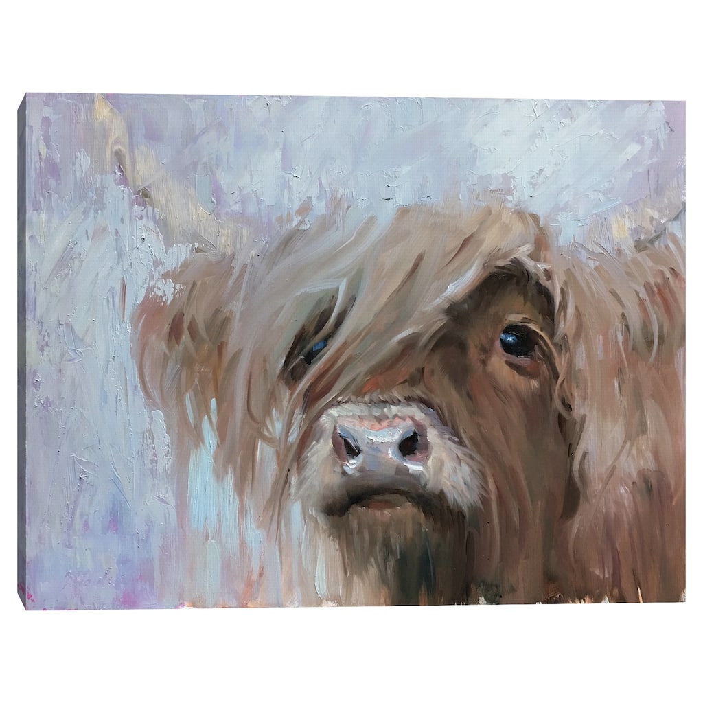 Highland Cutie by Jennifer Stottle Taylor Canvas Art Print