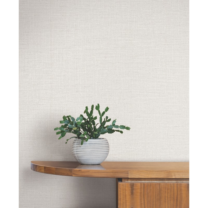 York Wallcoverings Loom White Wallpaper