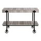 preview thumbnail 17 of 25, Hyssop Farmhouse 47-inch Metal 1-Shelf Console Table by Furniture of America