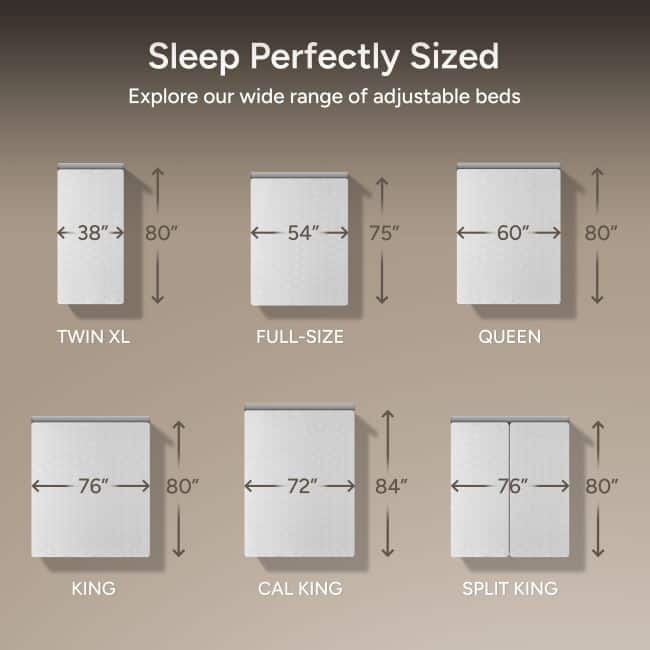 Renanim Adjustable Bed Frame with 14-inch Hybrid Mattress, Dual Massage, USB Ports, App Control, Underbed Light, Remote