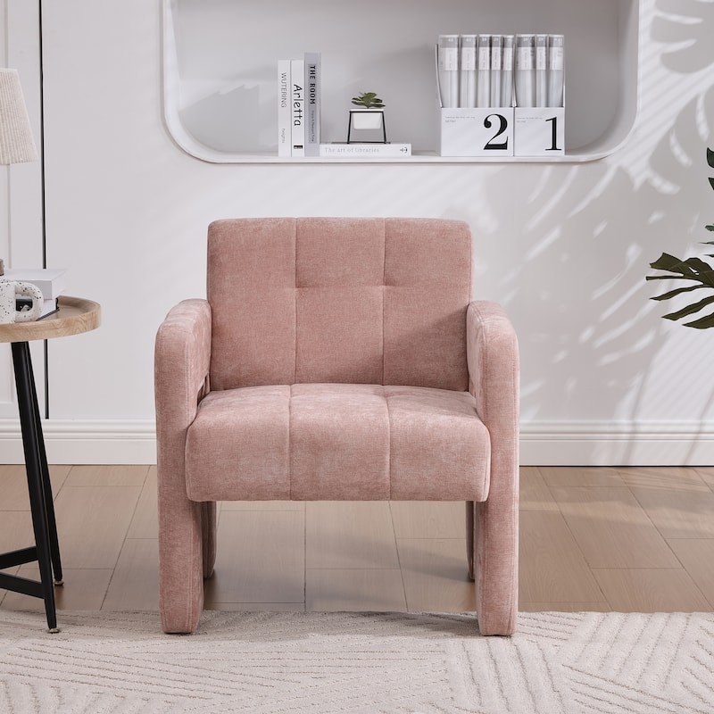 Accent Chair Side Chair Reception Chair, Reading Chair Pink Dressing Chair Leisure Chair Office Chair