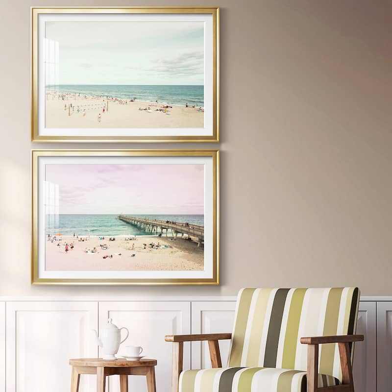 Day at the Beach Premium Framed Print - Ready to Hang