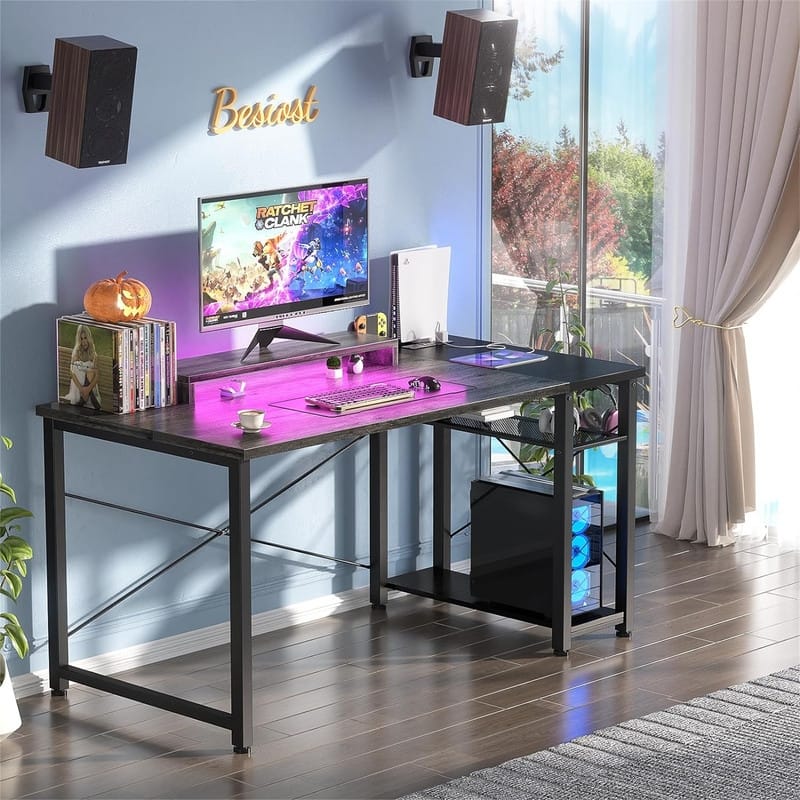 39.4'' Gaming Desk with LED