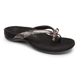 vionic bella toe post sandal black