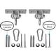 preview thumbnail 2 of 2, Heavy Duty Permanent Swing Hanger Brackets Set for Indoor and Outdoor Use - N/A