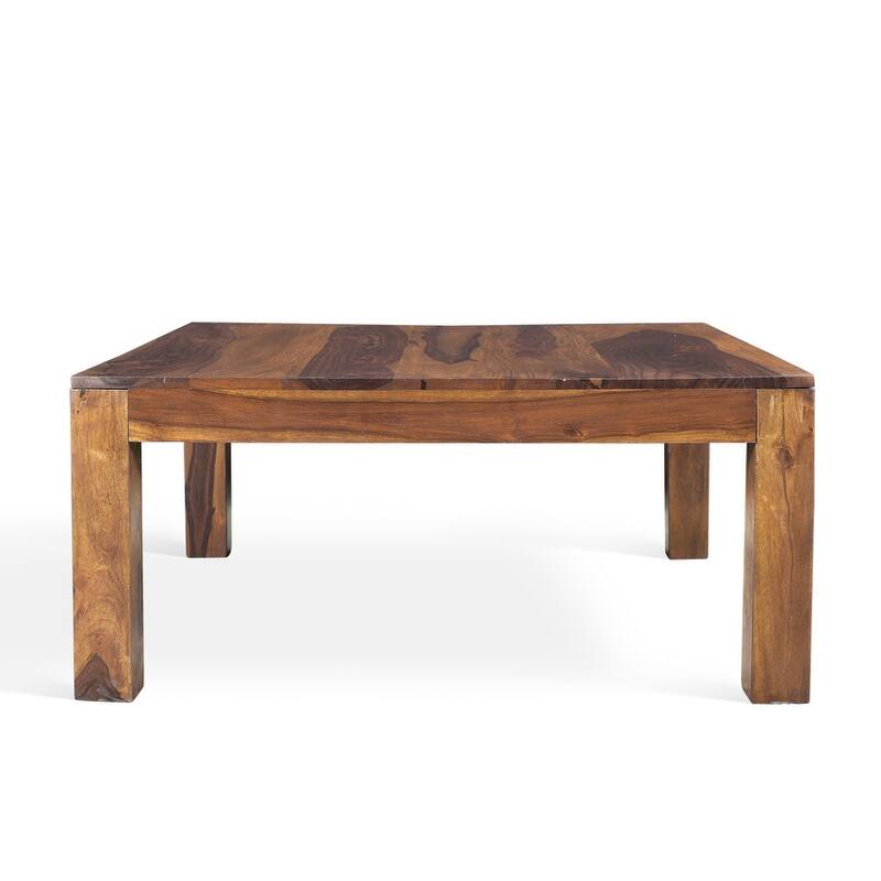 Handmade Cube Low Square Coffee Table (India) - 15.75" x 35.5" x 35.5"