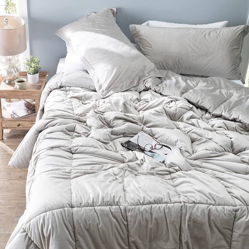 Cuz I'm Cozy - Coma Inducer® Comforter Set - USA Heavyweight Filled - Slate Taupe