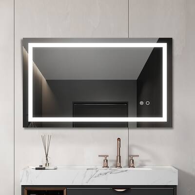 Mordern LED Lighted Bathroom Wall Mounted Mirror