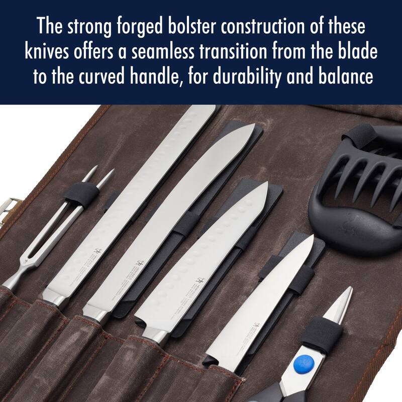 Henckels Forged Accent 9-pc Barbecue Carving Tool Set - Brown
