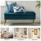 preview thumbnail 136 of 137, HULALA HOME Neptunus Modern 45.5" W Velvet Bedroom Storage Bench for End of Bed with Nailhead Trim