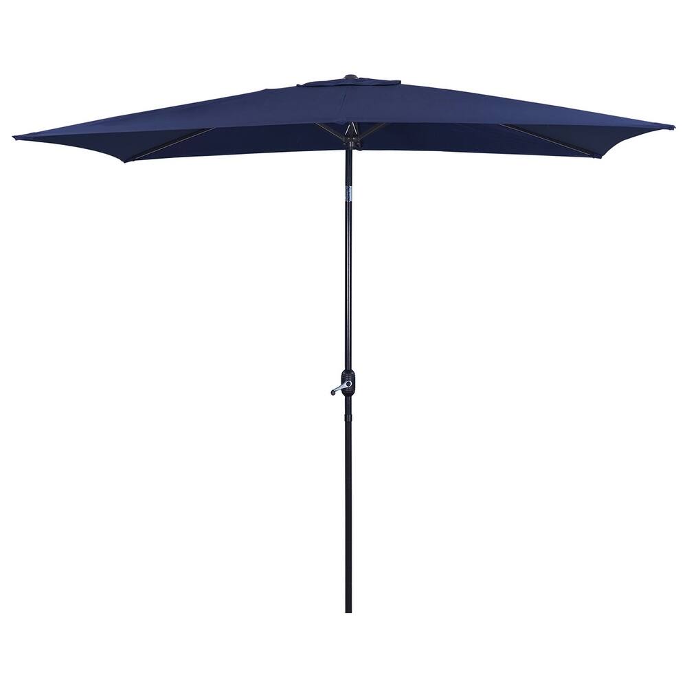 10 ft. Aluminum Rectanglar Market Patio Umbrella without Base