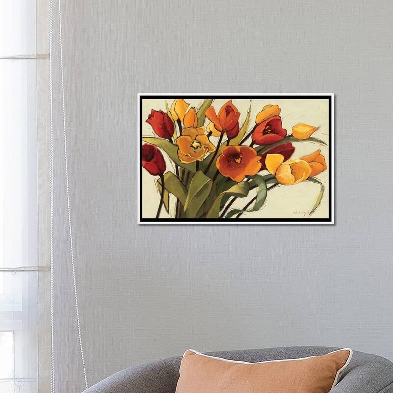 iCanvas "Tulip Time" by Shirley Novak Framed Canvas Print