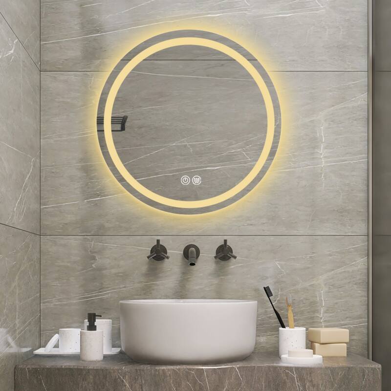 Round Bathroom Vanity Mirror - 28