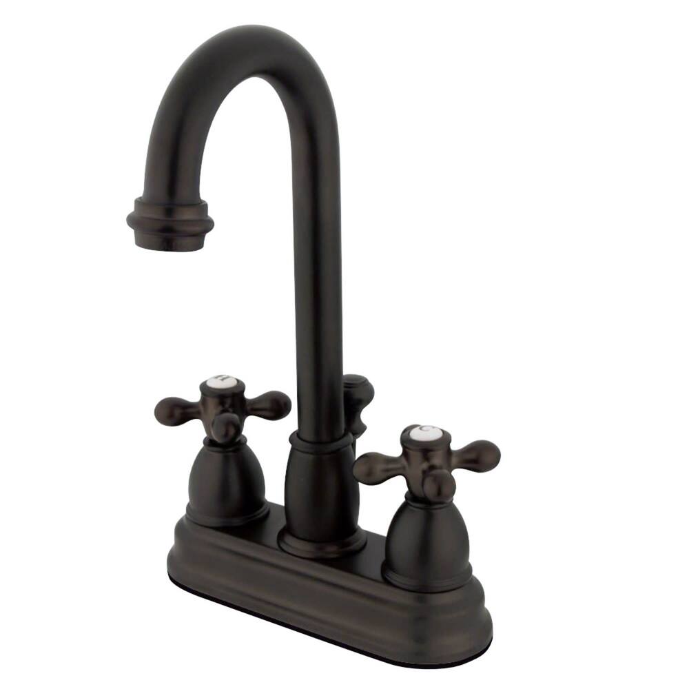 Kingston Brass Restoration Centerset Bathroom Faucet with Pop-Up Drain