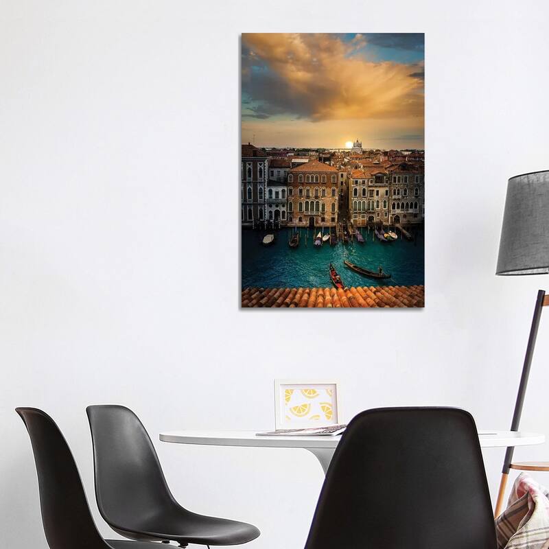 iCanvas "Sunset In Venice" by Enzo Romano Canvas Print - 40x26x1.5