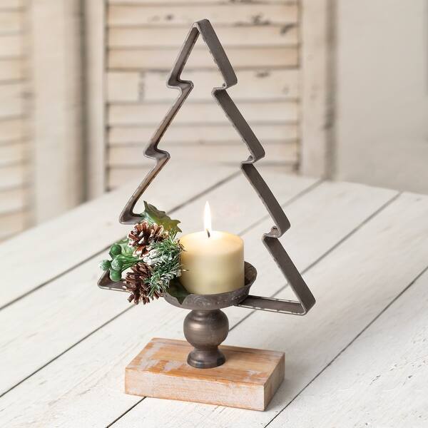 Shop Christmas Tree Candle Holder Overstock 29002157