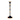 10.25"H Black and Gold Candlestick
