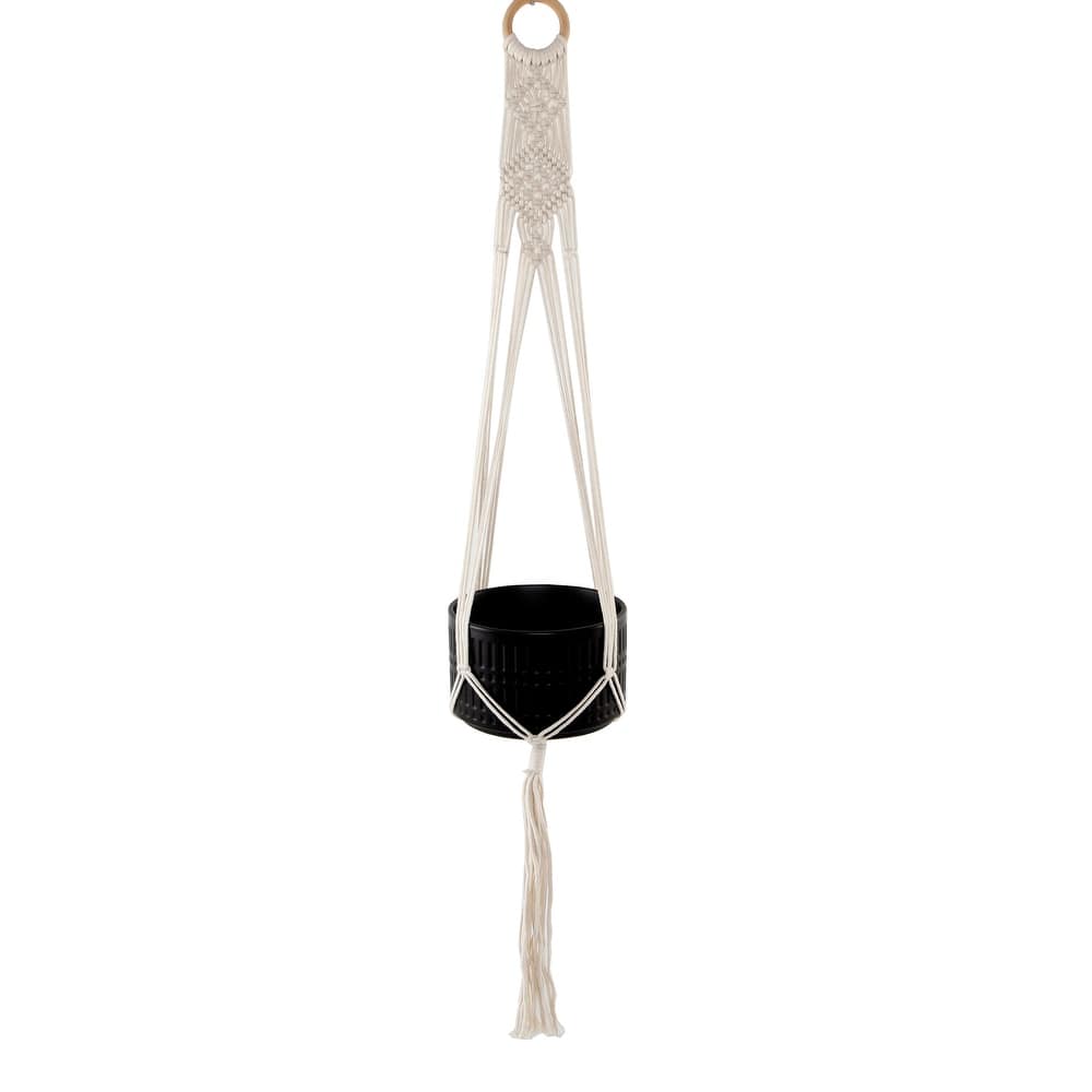 43" H hanging macrame planter hanger