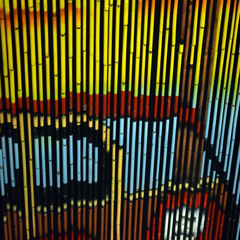 Bamboo beaded curtain woody car design - 36 x 78