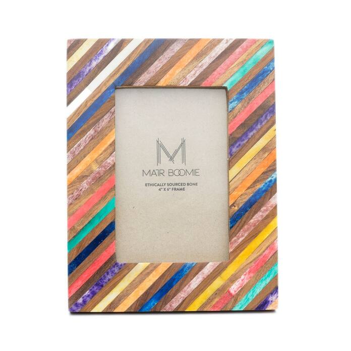 Banka Mundi Frame - Multicolor 4" x 6" - 6.5" L, 8.5" H