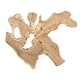preview thumbnail 2 of 2, Spalted Teak Wood Wall Decor - 39.5" - Beige