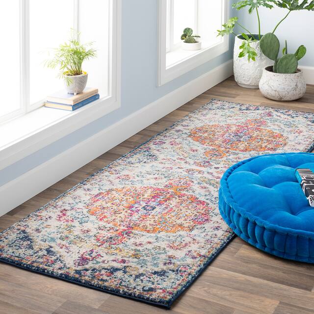 Caressa Vintage Boho Area Rug - 2'7" x 16' Runner - Multi