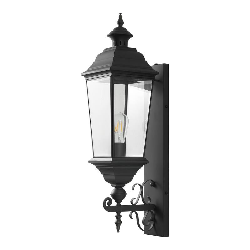 SAFAVIEH Outdoor Lighting Braden 10-inch Metal Wall Sconce - 10"W x 7"D x 29"H