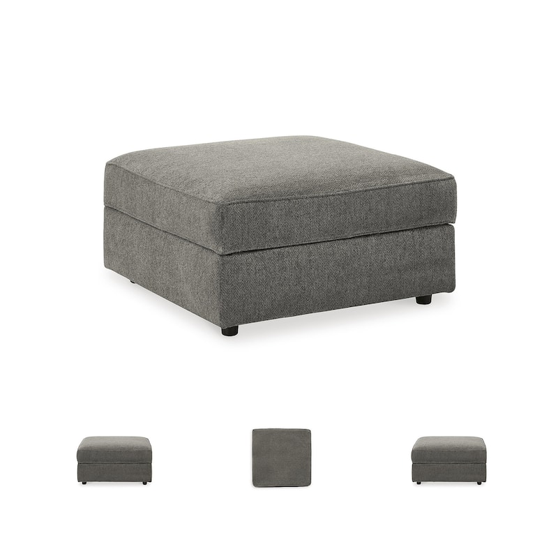 Signature Design by Ashley O'Phannon Gray Storage Ottoman