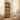 63.25 in. Tan Raffia 4 Shelf Corner Etagere_Bookcase