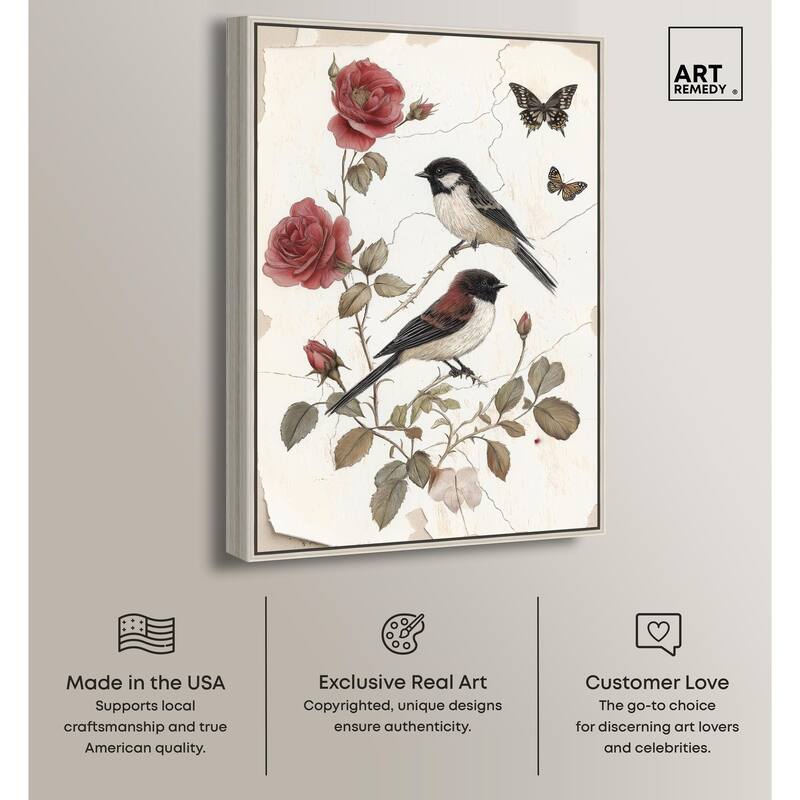 Birdsong and Bloom Canvas by Art Remedy