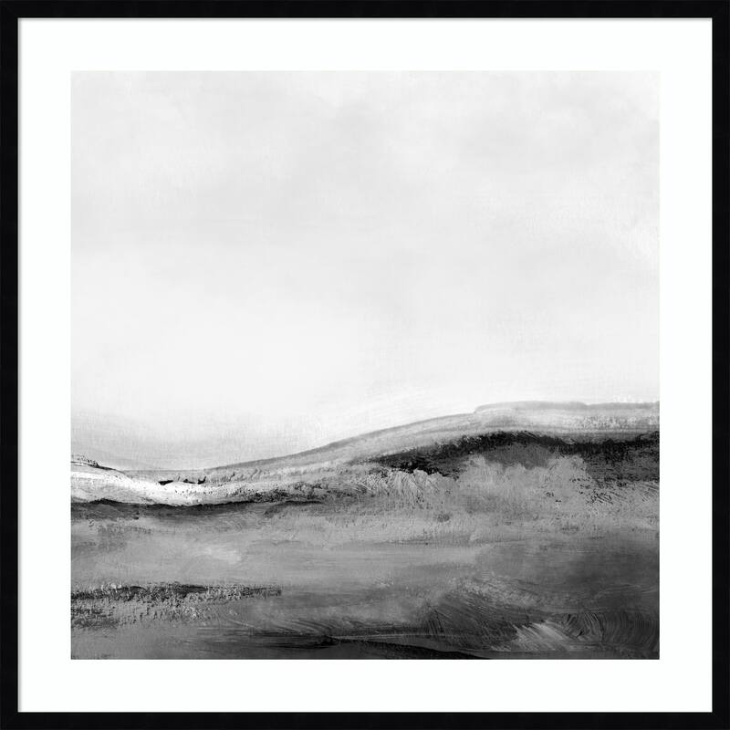 Mono Landscape No. 2 by Dan Hobday Wood Framed Wall Art Print