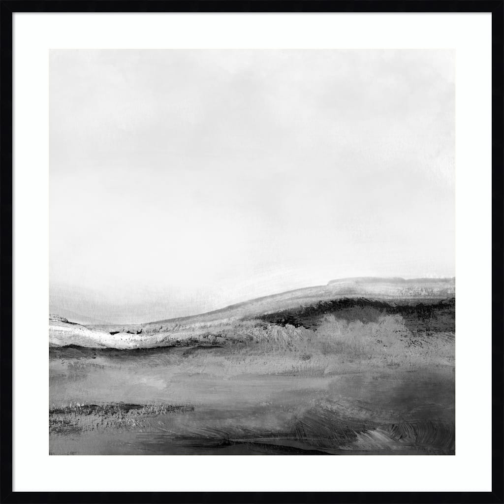 Mono Landscape No. 2 by Dan Hobday Wood Framed Wall Art Print