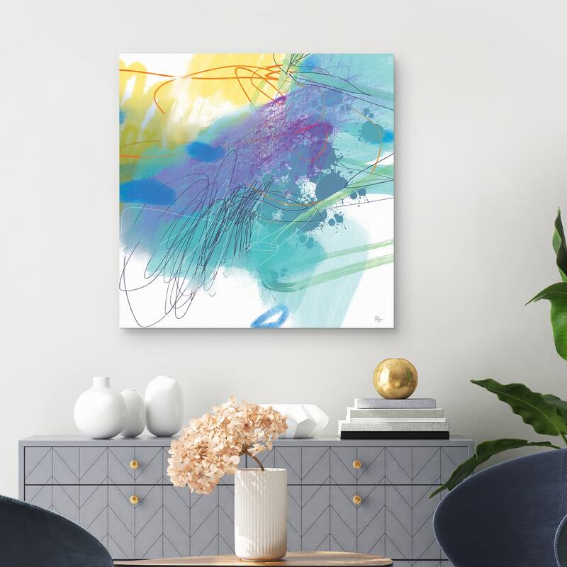 Twist & Turn I by Lisa Ridgers Canvas Art Print