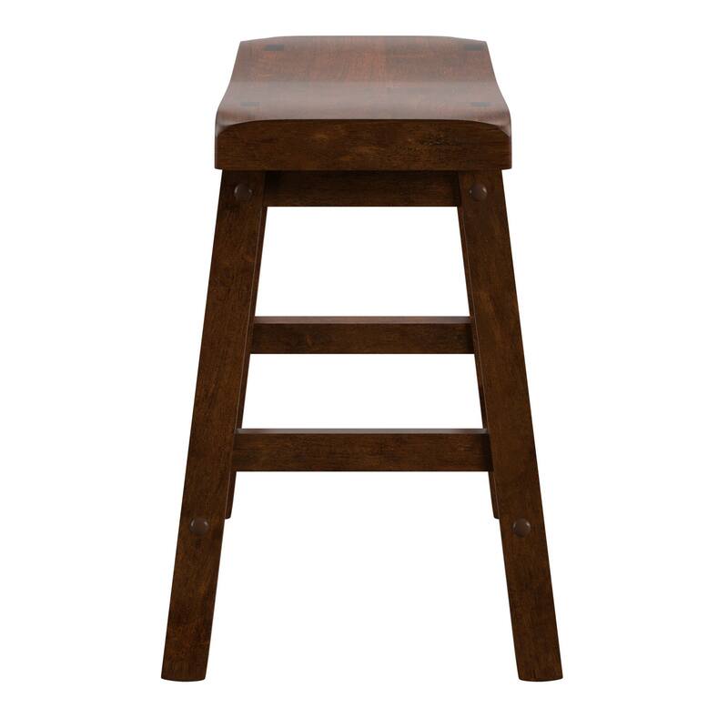 Salvador 18-in. Backless Saddle-seat Stools (Set of 2) by iNSPIRE Q Bold - Stool