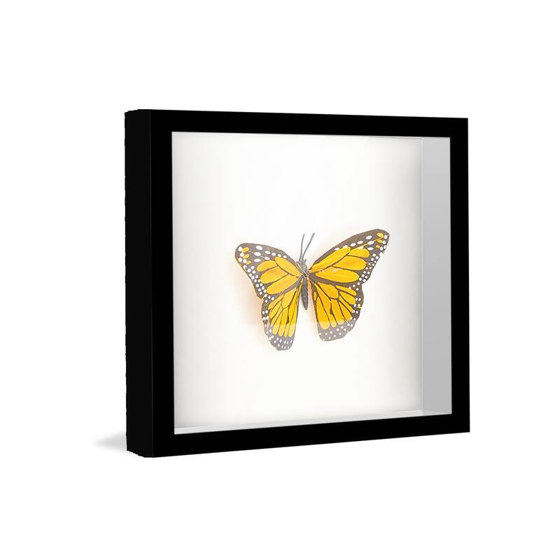 5x5 In Shadow Box Frame Black | 1.625 inches Deep Real Wood