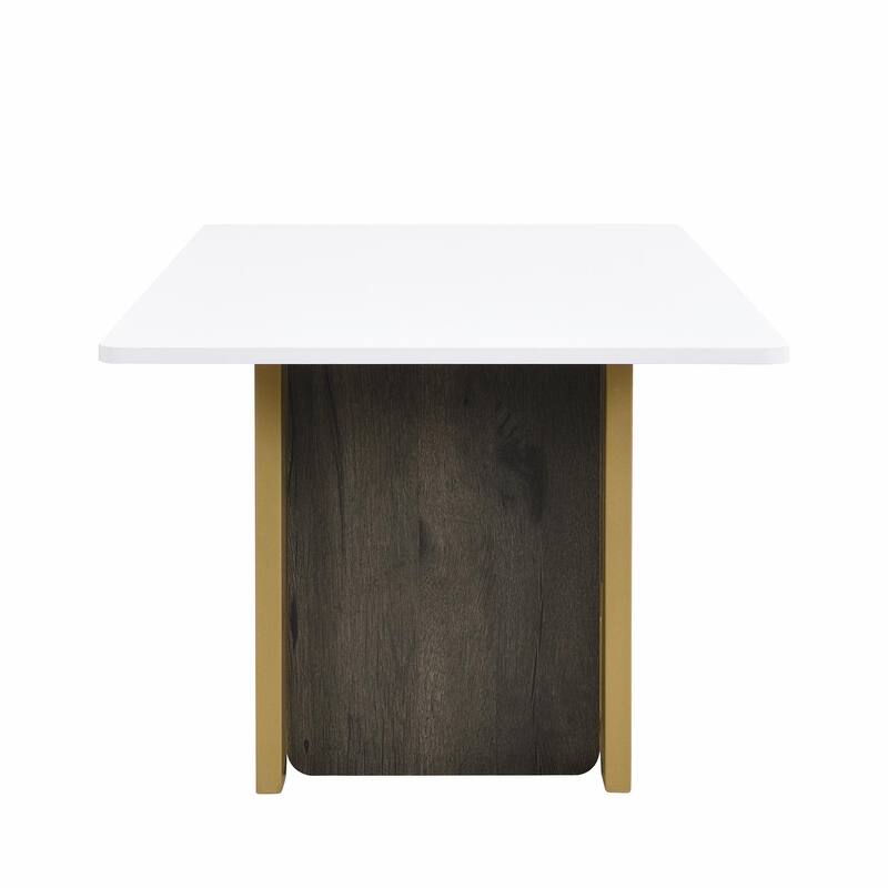 Modern Light Luxury Coffee Table Set of 2 - Small Square Coffee and End Tables with Spacious Tops
