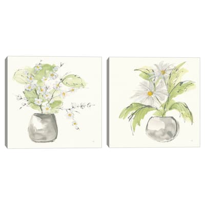 Plant Blossom I, Plant Blossom II by Chris Paschke Canvas Art Prints