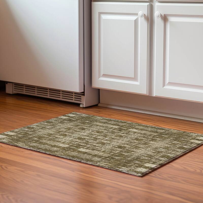 Premium Washable Super Soft Distressed Ombre Mayfield Rug - Chocolate - 1' 8" x 2' 6" - Rectangle