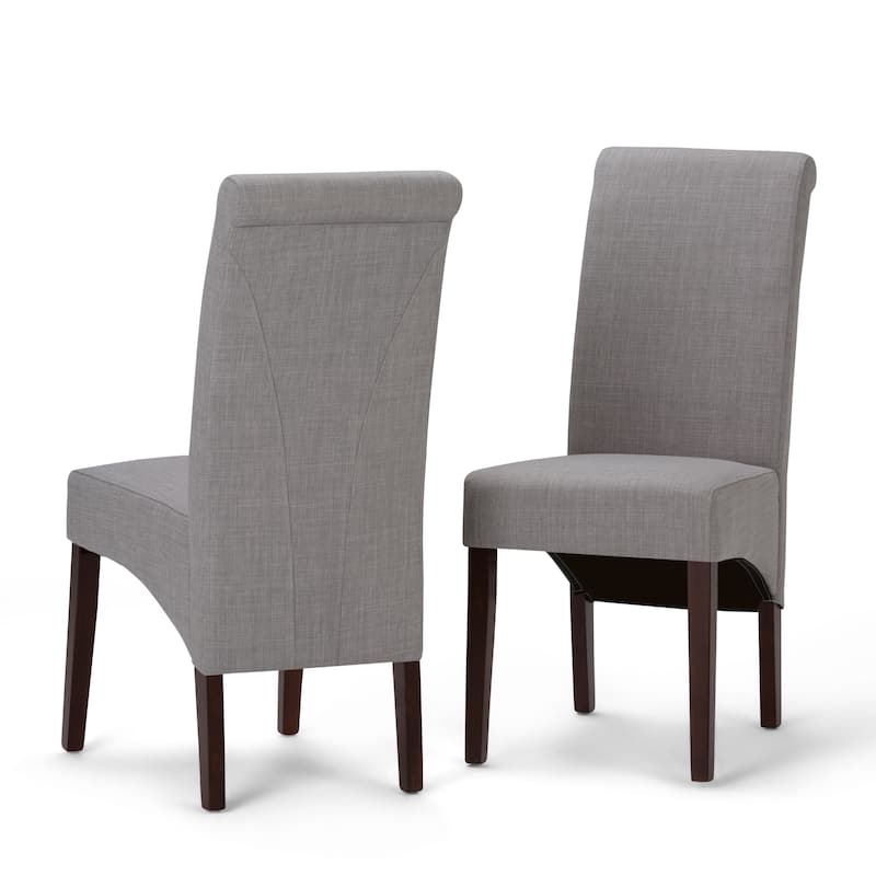 WYNDENHALL Franklin Transitional Deluxe Parson Dining Chair (Set of 2) - 17.7"w x 19.7"d x 40.2"h