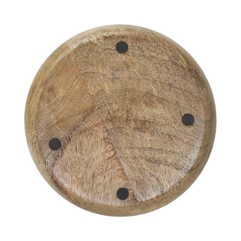 Bunny Hop Wooden Plate White w/ Bunny 8.5 inch Diameter