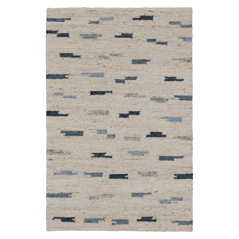 Sevita Modern Abstract Hand-Woven Wool/Cotton Area Rug