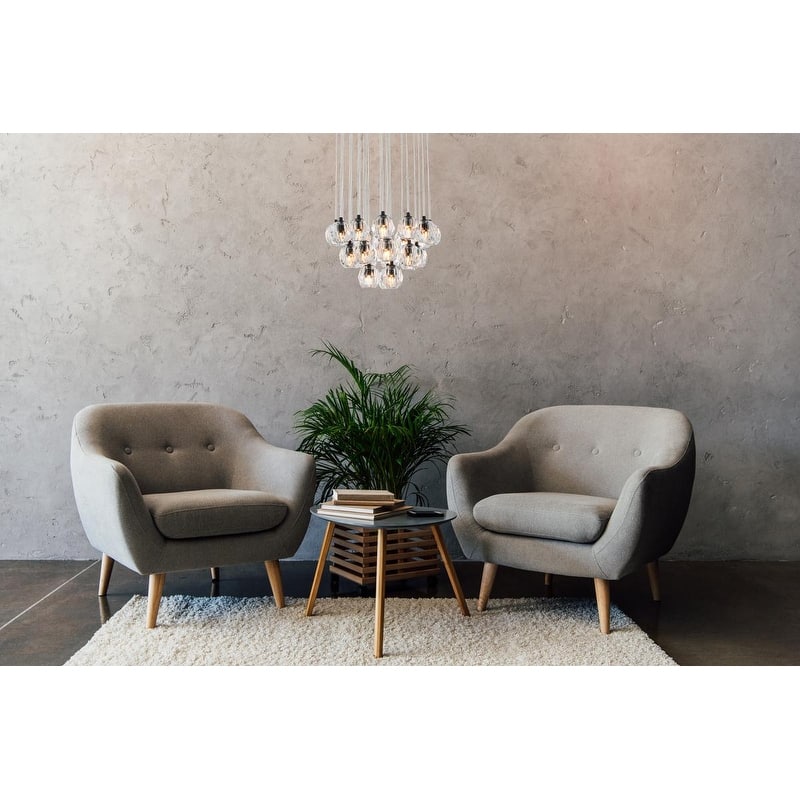 Ella 19-Inch 24-Lights Pendant - N/A - Black
