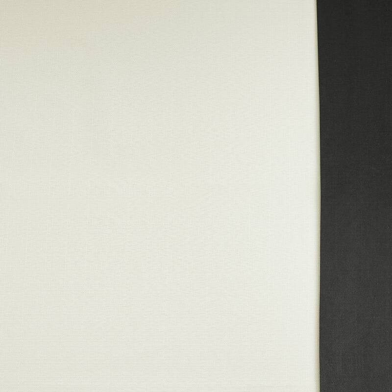 Exclusive Fabrics Fresh Pop Dobby Taffeta Side Bordered Light Filtering Curtains for Bedroom & Living Room Curtains (1 Panel)