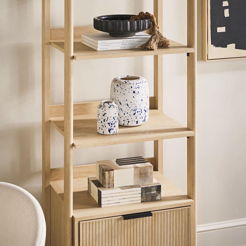 Middlebrook Designs 22" Narrow Bookshelf with Drawer