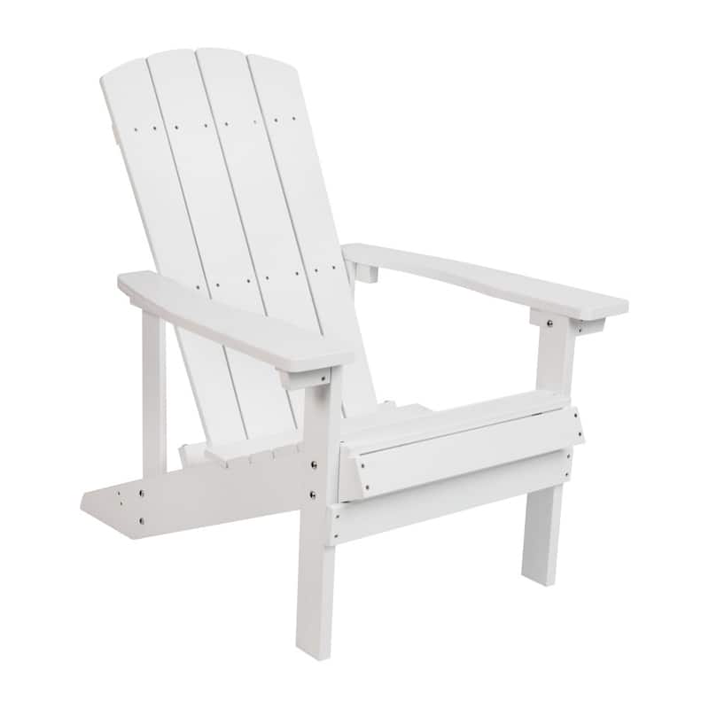 Outdoor All-Weather Poly Resin Wood Adirondack Chair - 29.5"W x 33.5"D x 35"H