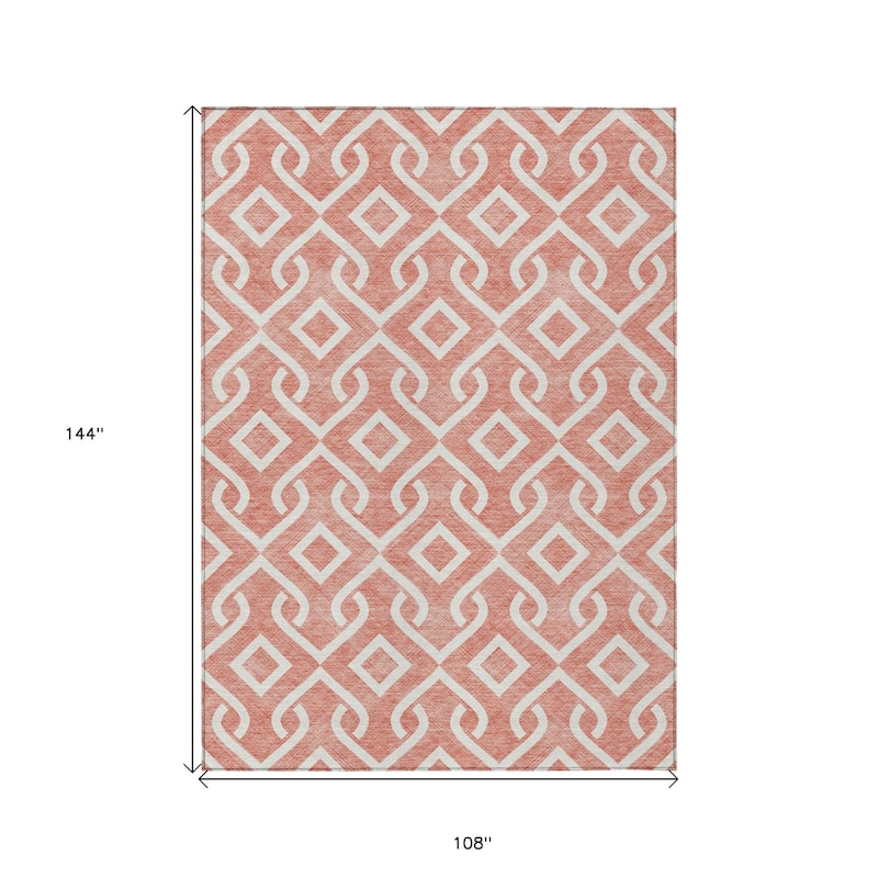 HomeRoots Geometric Transitional Rectangle Outdoor Rug