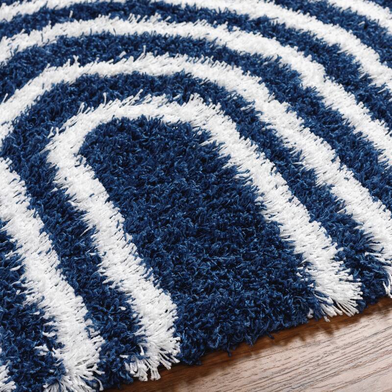Livabliss Jamal Neutral Rainbow Plush Area Rug