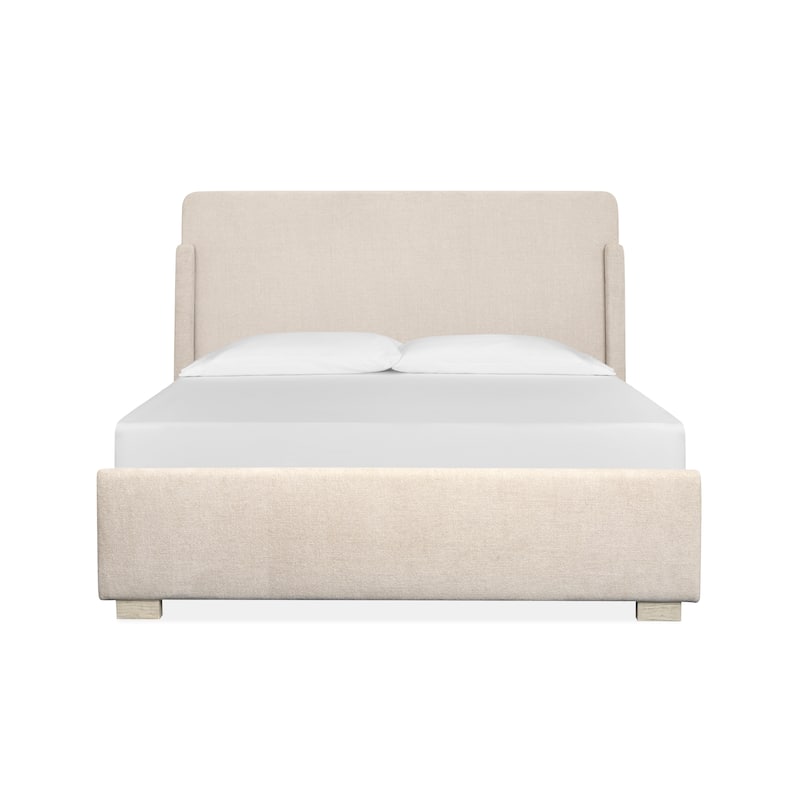 Magnussen Home Lorelei Misty Cloud Upholstered Sleigh Bed
