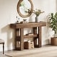 preview thumbnail 10 of 28, 41-Inch Farmhouse Console Table for Entryway, 2-Tier Narrow Sofa Table - 41.34" W x 11.81" D x 31.5" H