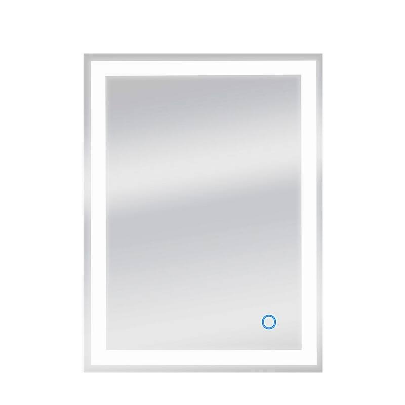 Dyconn Faucet Edison Wall-mounted LED Backlit Tri-Color Mirror - Clear